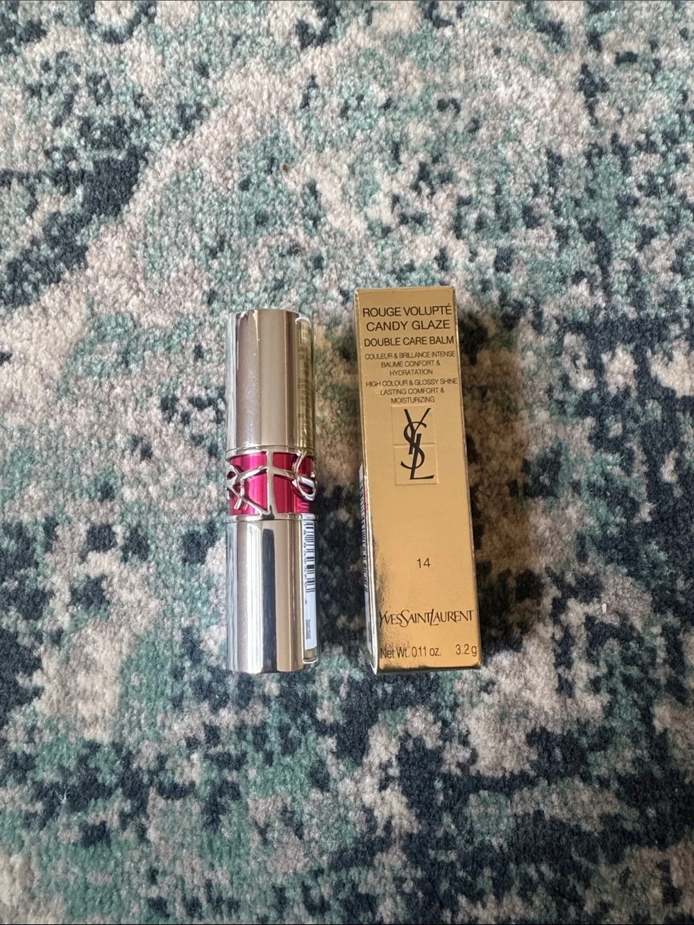 YSL Candy Glaze Double Care Balm in the shade 14 Scenic Brown